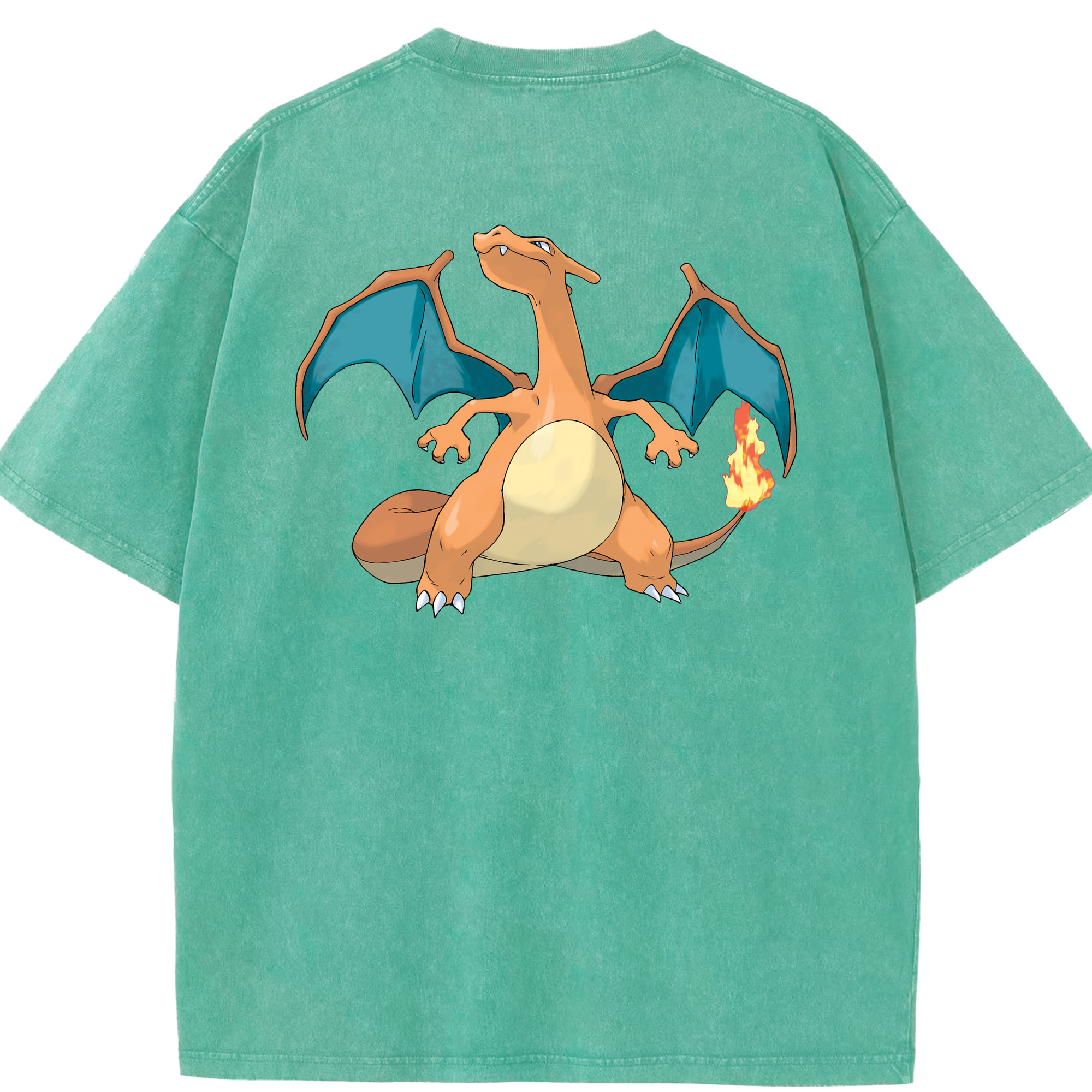 （画像用） ポケットモンスター Pokémon 綿100% ヴィンテージ風 半袖Tシャツ（背面プリント）